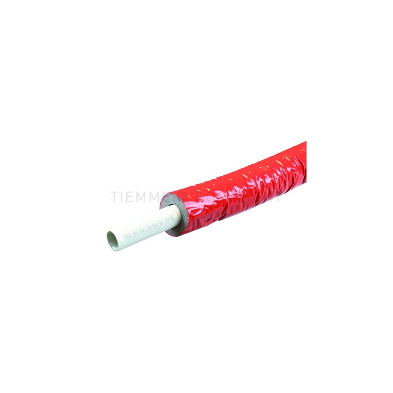TUBO AL - PEX - 600 ISOLATO RISCALDAMENTO Ø 16 SP 2 ROSSO L 50MT - 0670R TIEMME 620007 1