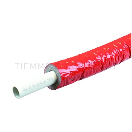 TUBO AL - PEX - 660 ISOLATO SP 10 RISCALDAMENTO Ø 16 SP 2 ROSSO L 50MT - 0630R TIEMME 620092 1
