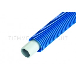 TUBO AL - PEX - 660 GUAINA CORRUGATA Ø 18 SP 2 BLU L 50MT - 0640B TIEMME 640007 1