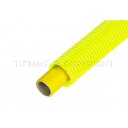 TUBO AL - PEX - 600 GUAINA CORRUGATA GAS Ø 26 SP 3 GUAINA GIALLA Ø 45 L 25MT - 0640G TIEMME 650004 1