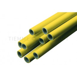 TUBO AL - PEX GAS Ø 32 SP 3 GIALLO L BARRE DA 4MT - 0600GB TIEMME 660007 1
