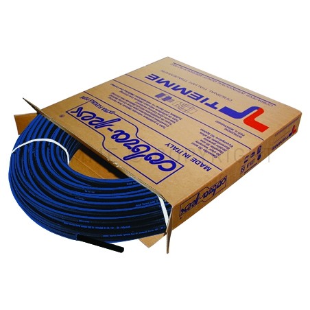 TUBO PE - X NERO INGUAINATO Ø 15 SP 2,5 GUAINA BLU Ø 24,5 L 50MT - 0810B TIEMME 800023 1
