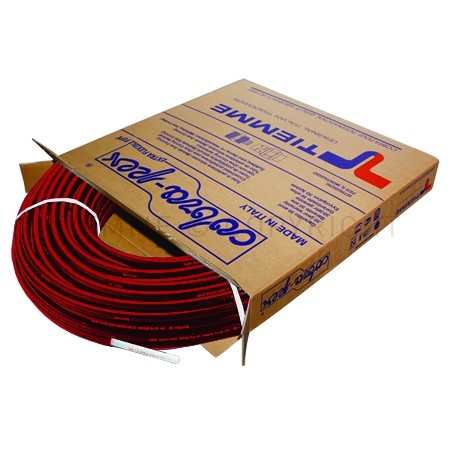TUBO PE - X BIANCO INGUAINATO Ø 22 SP 3 GUAINA ROSSA Ø 33 L 50MT - 0800R TIEMME 800056 1