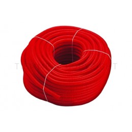 GUAINA CORRUGATA PROTEZIONE TUBO Ø INT 20 L 100MT ROSSA - 0900R TIEMME 900005 1