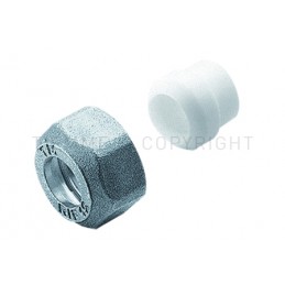 DADO NI - OGIVA RIDUZIONE RACCORDO A COMPRES/OGIVA P T F E TUBO CU Ø 44485 X 1/2" - 1233N TIEMME 1200130 1