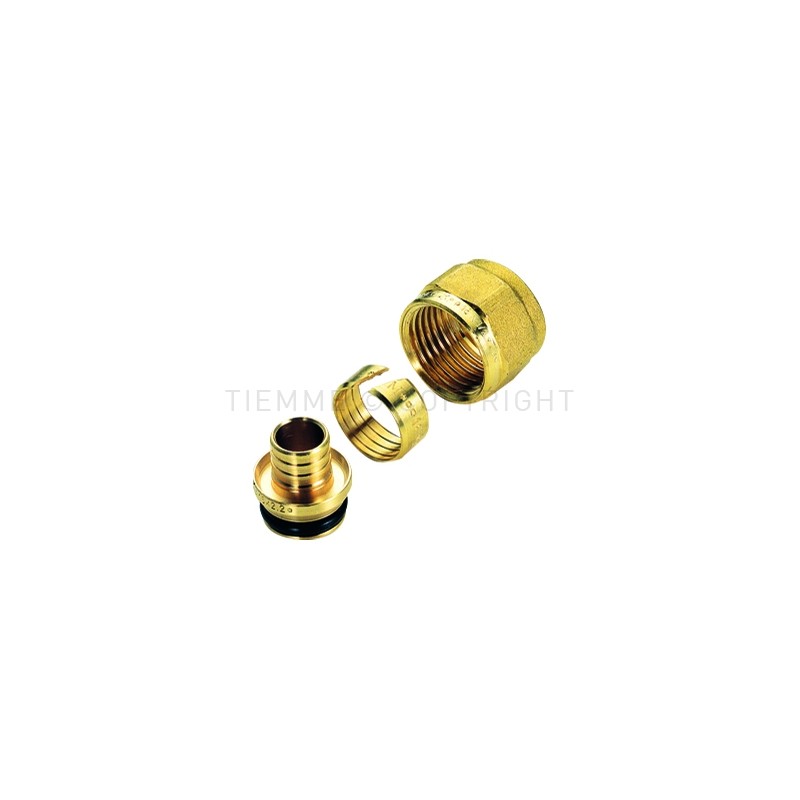 ADATTATORE TUBO PE - X Ø 16 2 SU ATT 1/2"(16) - 1435 TIEMME 1440009 1