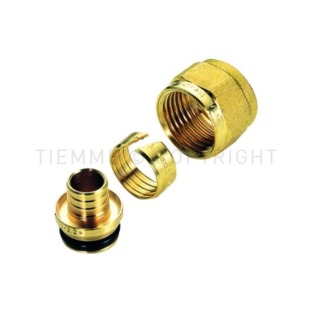 ADATTATORE TUBO PE - X Ø 16 2 SU ATT 1/2"(16) - 1435 TIEMME 1440009 1