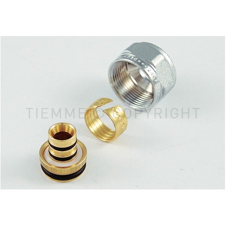 ADATTATORE CR TUBO AL - PEX Ø 16 2 SU ATT 24X19(18) - 1633K TIEMME 1440017 1