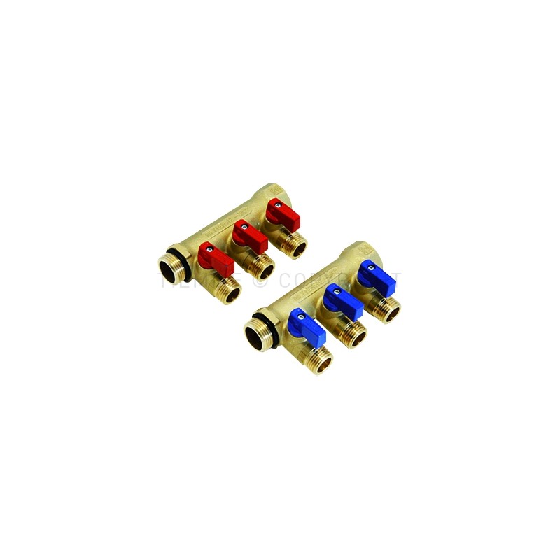 COLLETTORE NINO SOLO CALDO, PRETENUTA 3/4" 03D 1/2"BATT PIANA INT 36 - 1822RCP TIEMME 1820076 1