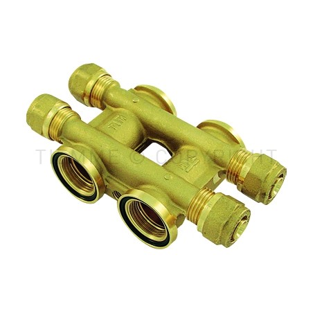 COLLETTORE COMPLANARE 3/4" 02D - 02D - ALPEX 16X2,0 - 1905G16SH TIEMME 1900021 1