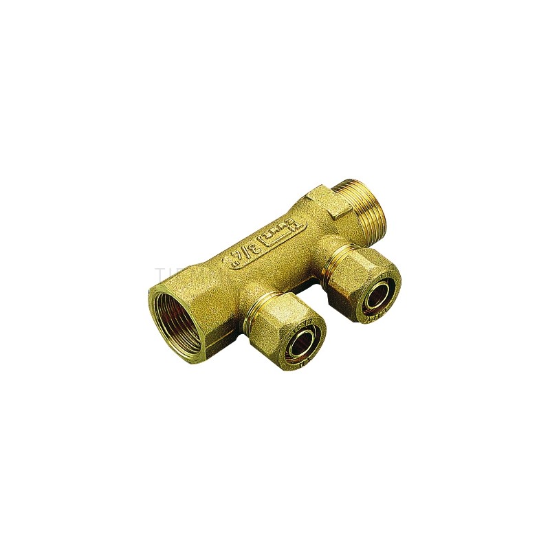 COLLETTORE LINEARE 1" 02D PE - X 15X2,5 - 1962 TIEMME 1910091 1