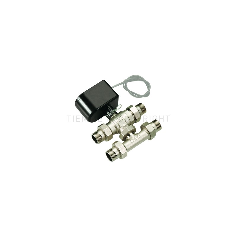 VALVOLA SFERA NI MOTORIZZATA BYPASS 4 VIE 3/4" 230VAC - 5 FILI - 2136 TIEMME 2130013 1