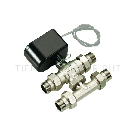 VALVOLA SFERA NI MOTORIZZATA BYPASS 4 VIE 3/4" 230VAC - 5 FILI - 2136 TIEMME 2130013 1