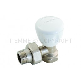 VALVOLA 90 gradi NI MANUALE NEW EXCEL RADIATORE 1/2" ATT G1/2"F - 3266 TIEMME 3260038 1