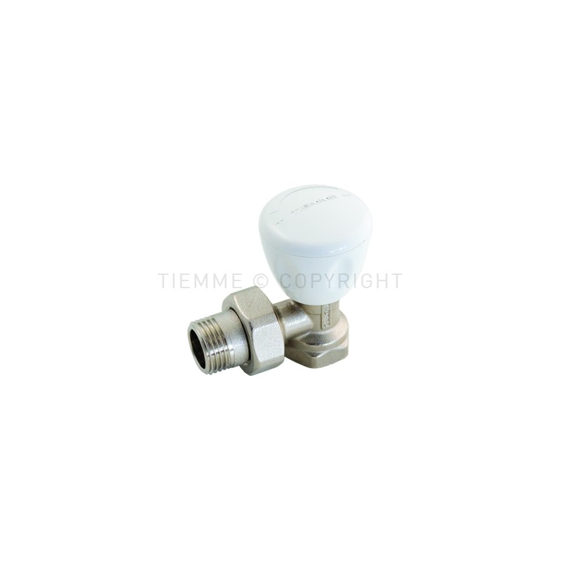 VALVOLA 90 gradi NI MANUALE NEW EXCEL PRETENUTA RADIATORE 3/4" ATT G3/4"F - 3266 TIEMME 3260041 1