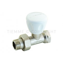 VALVOLA DIRITTA NI MANUALE NEW EXCEL RADIATORE 3/8" ATT G3/8"F - 3265 TIEMME 3260042 1