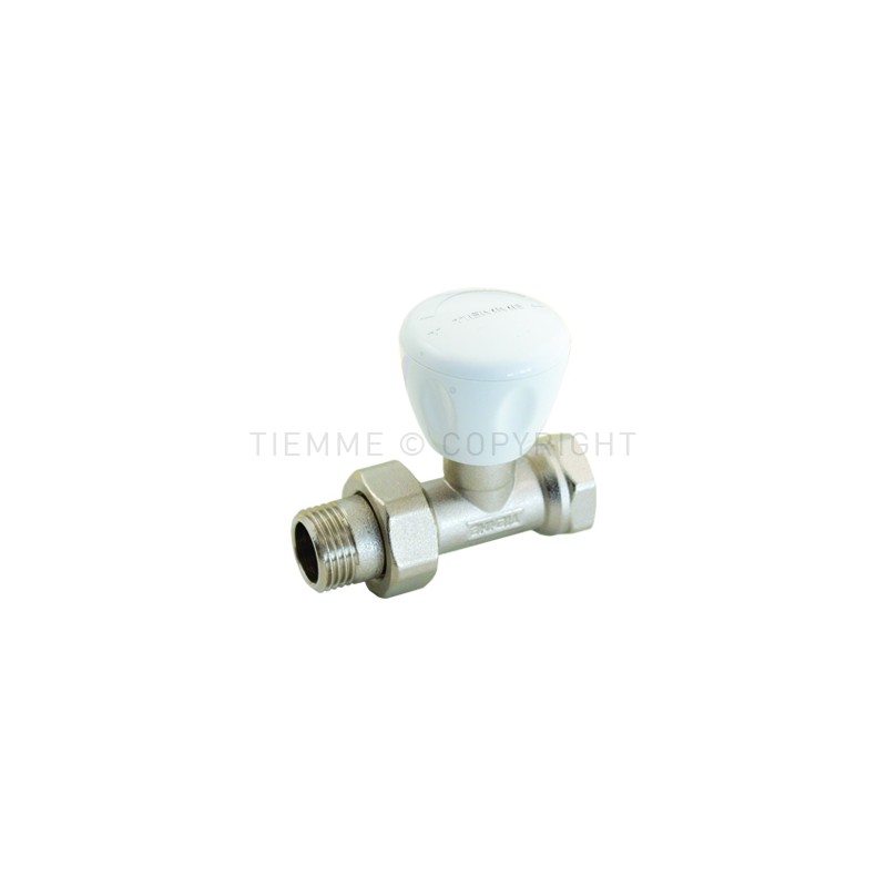 VALVOLA DIRITTA NI MANUALE NEW EXCEL PRETENUTA RADIATORE 3/4" ATT G3/4"F - 3265 TIEMME 3260046 1