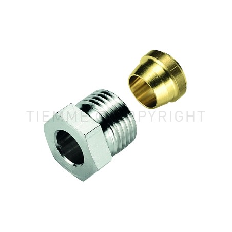 ADATTATORE NI PER TRASFORMARE ATT TUBO FERRO IN TUBO CU G1/2" - Ø 12 - 3345N TIEMME 3270009 1
