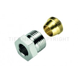 ADATTATORE NI PER TRASFORMARE ATT TUBO FERRO IN TUBO CU G1/2" - Ø 10 - 3345N TIEMME 3270010 1