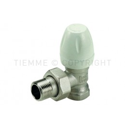 VALVOLA 90 gradi NI RADIATORE TERMOSTATIZZABILE 1/2" ATT G1/2"F - 3306 TIEMME 3300005 1