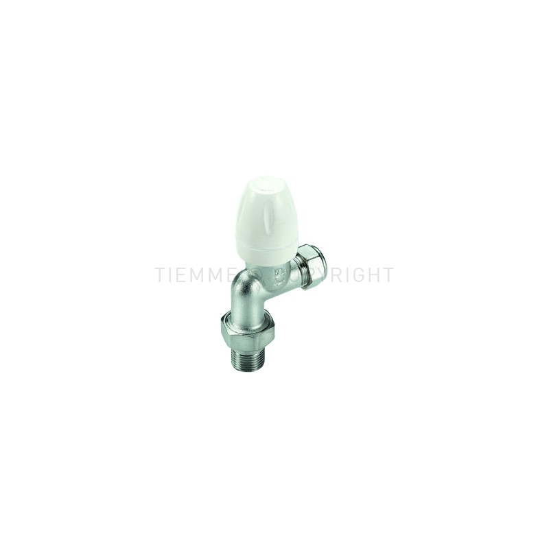VALVOLA 90 gradi CR RADIATORE TERMOSTATIZZABILE TUBO CU Ø 15 1/2" - 3363K TIEMME 3300021 1