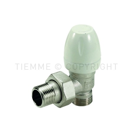 VALVOLA 90 gradi NI RADIATORE TERMOSTATIZ PRETENUTA 1/2" ATT 3/4"(18) - 3301 TIEMME 3300051 1