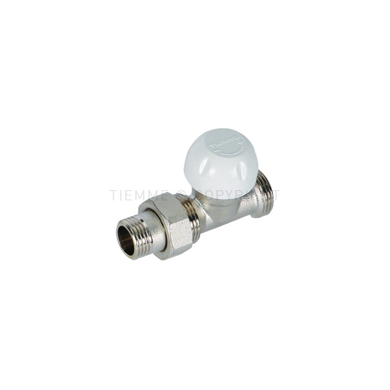 VALVOLA DIRITTA NI RADIATORE TERMOSTATIZ PRETENUTA CAPP PROT CANTIERE 3/8" ATT 1/2"(16) - 3302 TIEMME 3300078 1