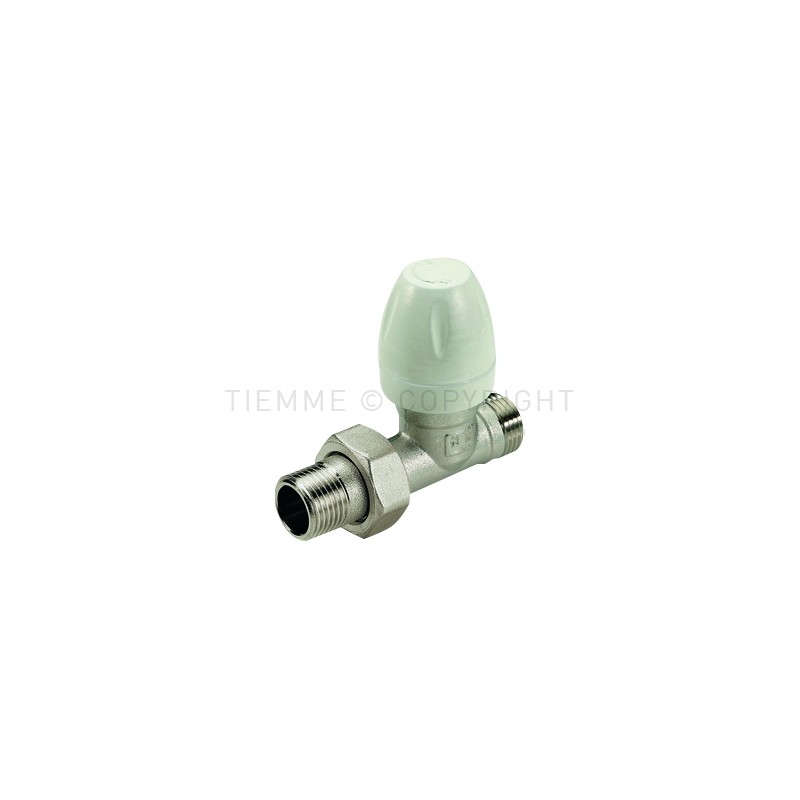 VALVOLA DIRITTA NI RADIATORE TERMOSTATIZZABILE 3/8" ATT 3/4"(18) - 3300 TIEMME 3300079 1