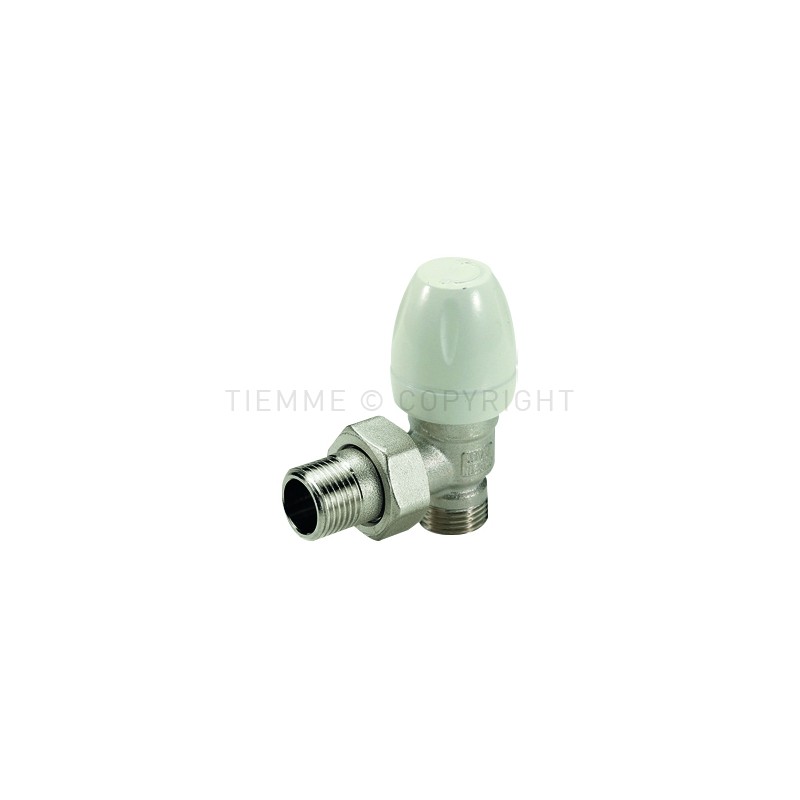 VALVOLA 90 gradi CR RADIATORE TERMOSTATIZZABILE 1/2" ATT 24X19(18) - 3301 TIEMME 3300097 1