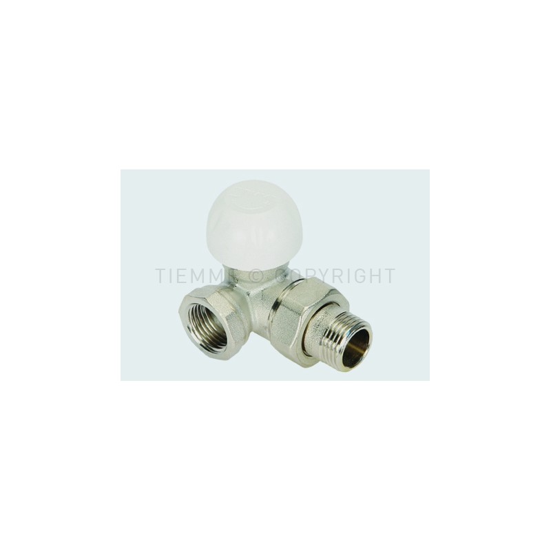 VALVOLA COASSIALE NI RADIATORE TERMOSTATIZ CAPP PROT CANTIERE SX 1/2" ATT G1/2"F - 3228SX TIEMME 3300124 1