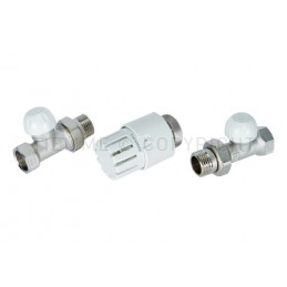 KIT DIRITTO VALVOLA TERMOST - DETENTORE - TESTINA 1/2" ATT G1/2" - 3307KIT03 TIEMME 3300136 1