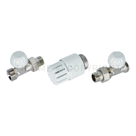 KIT DIRITTO VALVOLA TERMOST - DETENTORE - TESTINA 3/8" ATT 1/2"(16) - 3302KIT03 TIEMME 3300139 1