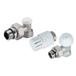 KIT CURVO VALVOLA TERMOST - DETENTORE EXCEL - TESTINA PRETENUTA 3/8" ATT G3/8" - 3308KIT04R TIEMME 3300141 1
