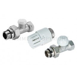 KIT DIRITTO VALVOLA TERMOST - DETENTORE EXCEL - TESTINA PRETENUTA 3/8" ATT G3/8" - 3307KIT04R TIEMME 3300143 1