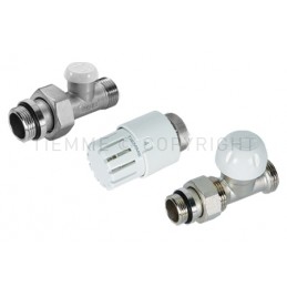 KIT DIRITTO VALVOLA TERMOST - DETENTORE EXCEL - TESTINA PRETENUTA 1/2" ATT 1/2"(16) - 3302KIT04R TIEMME 3300148 1