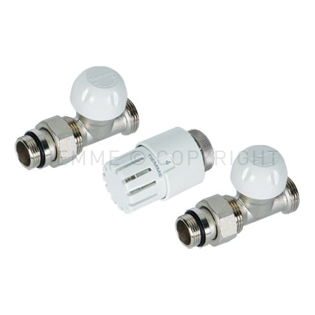 KIT DIRITTO VALVOLA TERMOST - DETENTORE - TESTINA PRETENUTA 3/8" ATT 1/2"(16) - 3302KIT03R TIEMME 3300164 1
