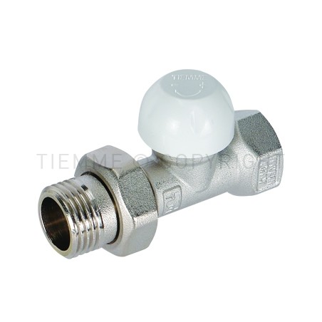 VALVOLA DIRIT NI RADIATORE TERMOSTATIZ PRE - REGOLAZ CAPP PROT CANTIERE 3/8" ATT G3/8"F - 331G TIEMME 3310001 1