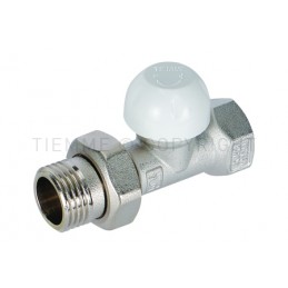 VALVOLA DIRIT NI RADIATORE TERMOSTATIZ PRE - REG PRETEN CAPP PROT CANTIERE 3/8" ATT G3/8"F - 331G TIEMME 3310030 1