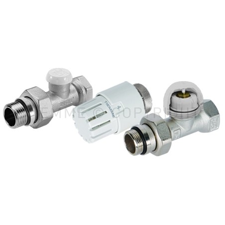 KIT DIRITTO VALV TERMOST PRE - REGOLAZ - DETENTORE EXCEL - TESTINA PRETENUTA 3/4" ATT G3/4"F - 331GKIT TIEMME 3310044 1