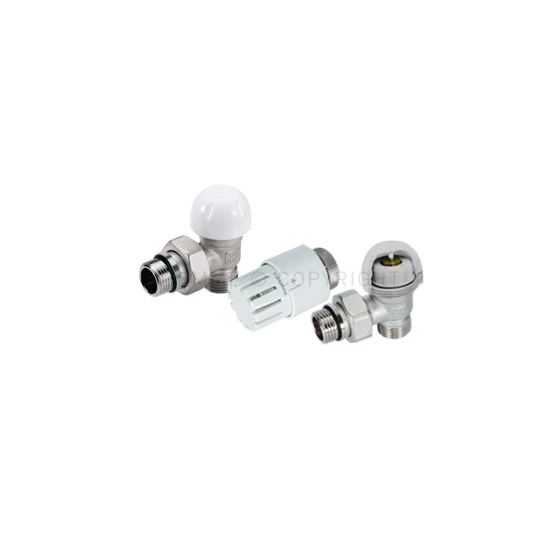 KIT CURVO VALV TERMOST PRE - REGOLAZ - DETENTORE - TESTINA PRETENUTA 1/2" ATT 1/2"(16) - 332HKIT01 TIEMME 3310053 1