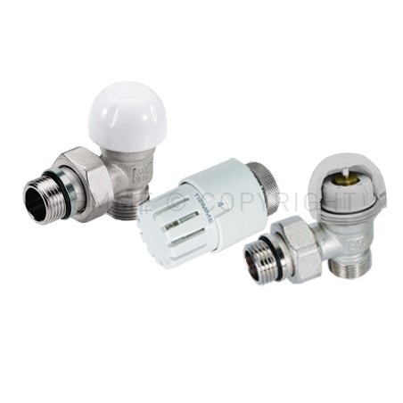 KIT CURVO VALV TERMOST PRE - REGOLAZ - DETENTORE - TESTINA PRETENUTA 1/2" ATT 1/2"(16) - 332HKIT01 TIEMME 3310053 1