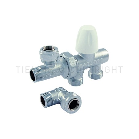 VALVOLA CR MONOTUBO DUO - FLOW MAXIMA 1/2" ATT 24X19(18) INT 38 - 3382K TIEMME 3380001 1