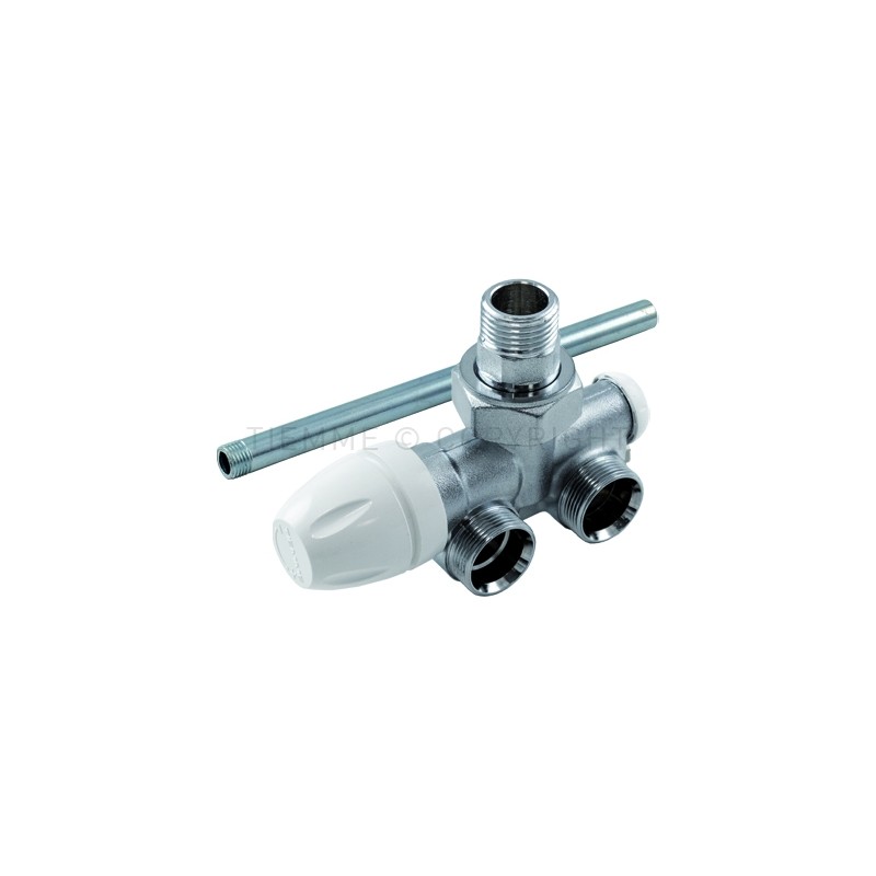 VALVOLA 90 gradi CR MONO/BITUBO DUAL SONDA METALLICA 1/2" ATT 24X19(18) INT 38 COMANDO A DESTRA - 3381KDX TIEMME 3380038 1