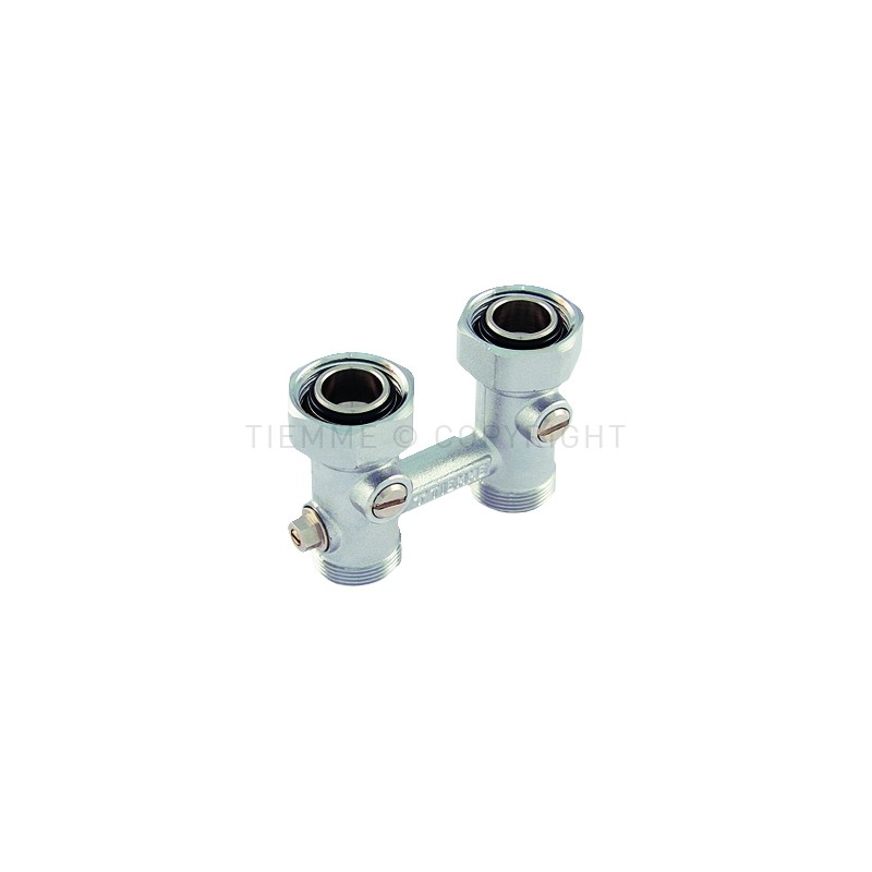 DISTRIBUTORE BITUBO DIRITTO CR BYPASS ATT PAVIMENTO 3/4"FEM - ATT 24X19(18) - 3391BY TIEMME 3390006 1