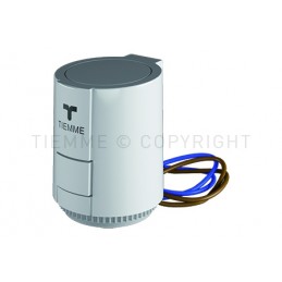 SERVOCOMANDO ELETTROTERMICO MICROINTERRUTTORE VALVOLA INTERCET MANUALE 24VAC - 4 FILI - 9568 TIEMME 4500545 1