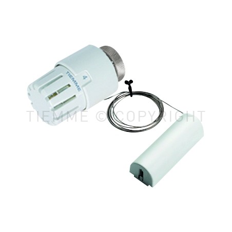 TESTA TERMOSTATICA ELEMENTO A DISTANZA M30X1,5 BIANCA - 9558 TIEMME 9550003 1