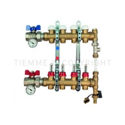 COPPIA COLL FLOOR DI DISTR FLUSSIM VALVOLA DIR BYPASS 1" 12D 3/4"(18) INT 50 - 3873BY TIEMME 3850007 1