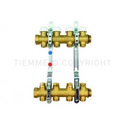 COPPIA COLLETTORI FLOOR DI DISTRIBUZIONE REG MEM MEC 1" 04D 3/4"(18) INT 50 - 3050 TIEMME 3850034 1