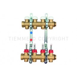 COPPIA COLLETTORI FLOOR DI DISTRIBUZIONE FLUSSIM 1" 12D 3/4"(18) INT 50 - 3049 TIEMME 3850046 1