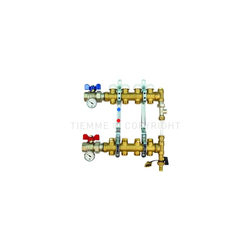 COPPIA COLL FLOOR DI DISTR REG MEM MEC VALVOLA DIR BYPASS 1" 04D 3/4"(18) INT 50 - 3878BY TIEMME 3850067 1